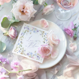 Guardanapo De Papel Amor em Flor Floral Roxo Verde Noiva Show
