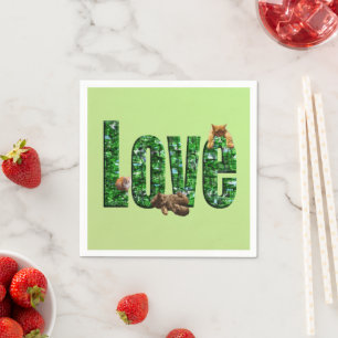 Guardanapo De Papel Amor em Qualquer Renda: Gatinhos Brincando no Amor