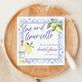 Guardanapo De Papel Amor Limoncello Chuveiro de Noiva Italiano Manuscr