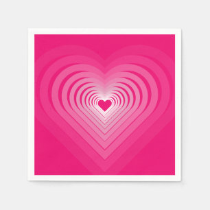 Guardanapo De Papel Amor Rosa - Corações