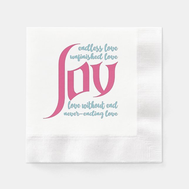 Guardanapo De Papel Amor sem fim (Frente)