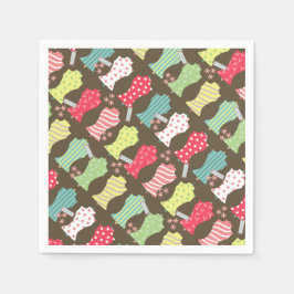 Guardanapo De Papel Amor Sewing Mannequin Brown