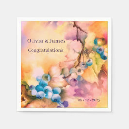 Guardanapo De Papel Amorango Personalizável Napkin — Nomes, Evento