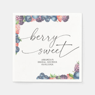 Guardanapo De Papel Amoras de aquarela - baga doce