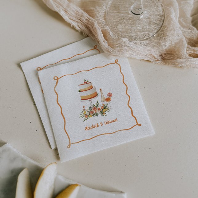 Guardanapo De Papel Amore & Aranci | Sweet Citrus Wedding Napkins (Criador carregado)