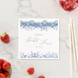 Guardanapo De Papel Amostra de Jardim Floral Roxo para Chá de Noiva