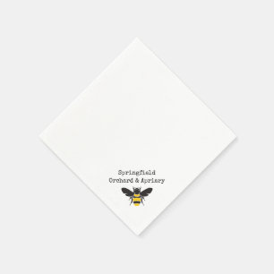 Guardanapo De Papel Amostras Apiary Honey do logotipo de abelha