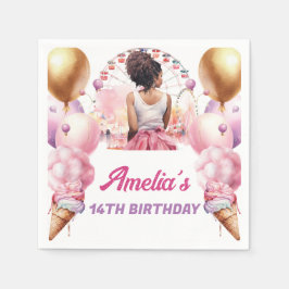 Guardanapo De Papel Amusement Park African American Birday