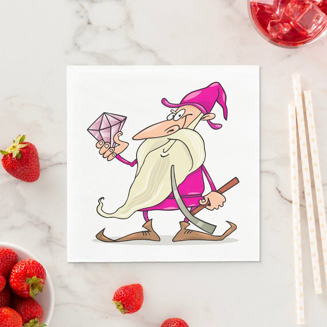 Guardanapo De Papel Anã Com Um Diamante (Criador carregado)