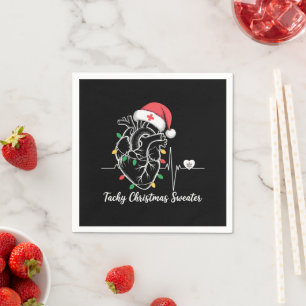 Guardanapo De Papel Anatomia do Coração Natal Enfermeira Cardiologia T