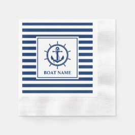 Guardanapo De Papel Ancoragem Náutica Roda com Barramento com Barramen