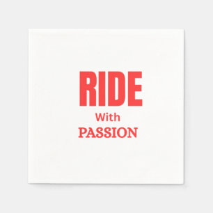 Guardanapo De Papel Andar com Paixão – Tipografia Motivacional de Moto