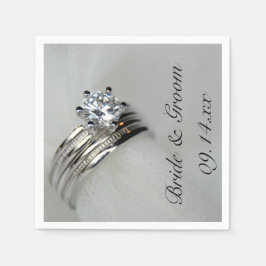 Guardanapo De Papel Anéis de Casamento