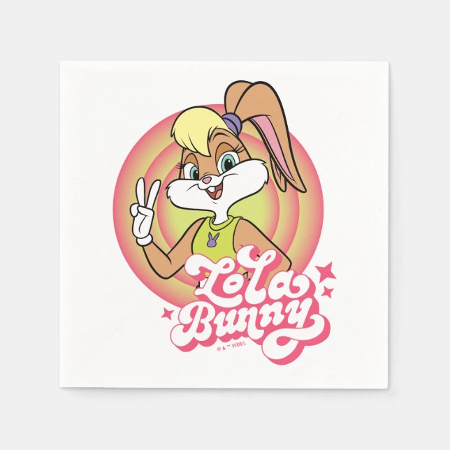 Guardanapo De Papel Anéis Lola Retro LOONEY TUNES™ (Frente)