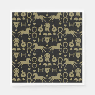 Guardanapo De Papel Anel Horseback Dourado