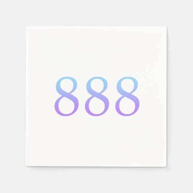 Guardanapo De Papel Angel Number 888 - Saldo (Frente)
