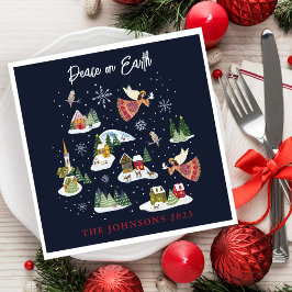 Guardanapo De Papel Angel Peace no Natal