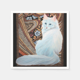 Guardanapo De Papel Angora turco branco