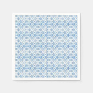 Guardanapo De Papel Anguardanapo de design de papel Ikat azul e branco