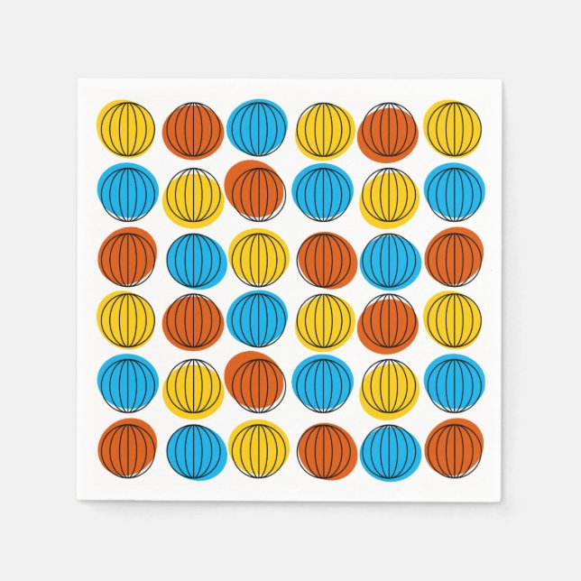 Guardanapo De Papel Anguardanapo de vários papéis no globo (Frente)