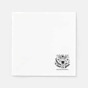Guardanapo De Papel Animação a uma Design de Celebração de Ano Novo