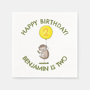 Guardanapo De Papel Animação personalizada de ouriços de bonitos