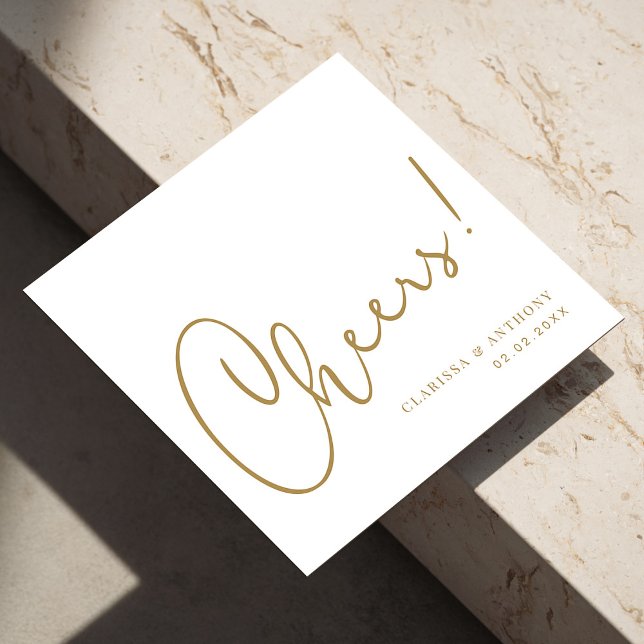 Guardanapo De Papel Animações com Tendências de Mão: Saia em Estilo (Personalized Cheers Lettering Hand Trends Stand Out in Style Napkins)