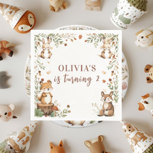 Guardanapo De Papel Animais da Floresta Aniversário Napkins Floresta