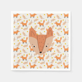 Guardanapo De Papel Animais da Floresta Boho Design Fox