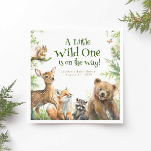 Guardanapo De Papel Animais da Floresta Selvagens Selvagens