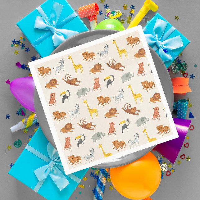 Guardanapo De Papel Animais da Selva Safari (Criador carregado)