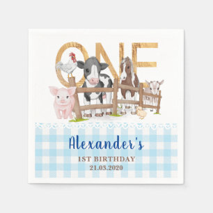 Guardanapo De Papel Animais de Fazenda no Celeiro para Aniversário de