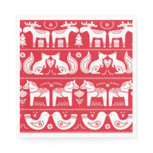 Animais Escandinavos Papel Napkins