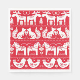 Guardanapo De Papel Animais Escandinavos Papel Napkins