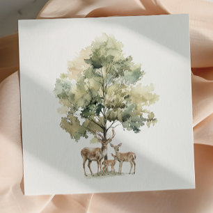 Guardanapo De Papel Animais Florestais Chá de fraldas da família Dee