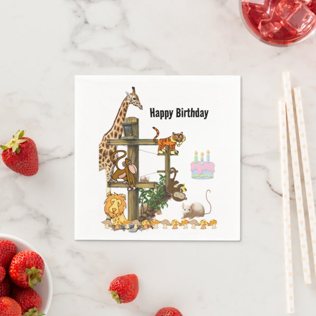 Guardanapo De Papel Animais Selvagens Papel Napkins (Insitu)