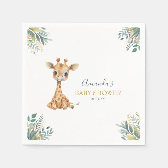 Guardanapo De Papel Animais Selvagens Selvagens Selvagens Cutes (Frente)