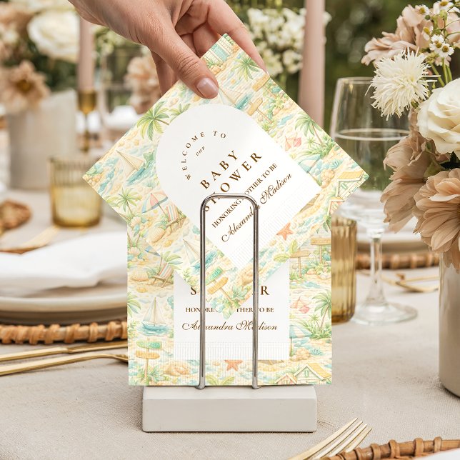 Guardanapo De Papel Animais Tropicais de Contos de Fadas Chá de Bebê (Criador carregado)