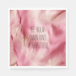 Guardanapo De Papel Animal branco Dourado rosa