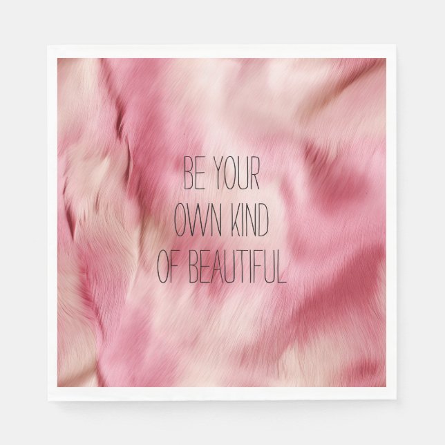 Guardanapo De Papel Animal branco Dourado rosa (Frente)