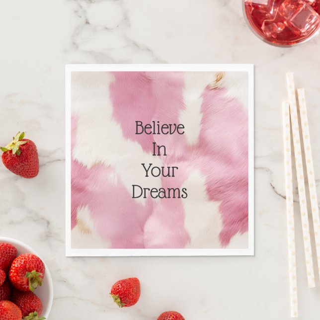 Guardanapo De Papel Animal Dourado branco-rosado-rosado (Insitu)