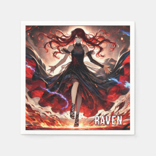 Guardanapo De Papel Anime as chamas, encare a tempestade personalizada