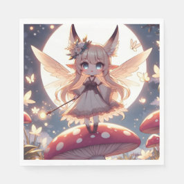 Guardanapo De Papel Anime Girl Pixie Hippie Moon Fairy