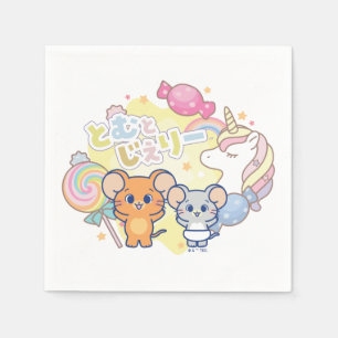 Guardanapo De Papel Anime Magical Candyland com Jerry e Tuffy