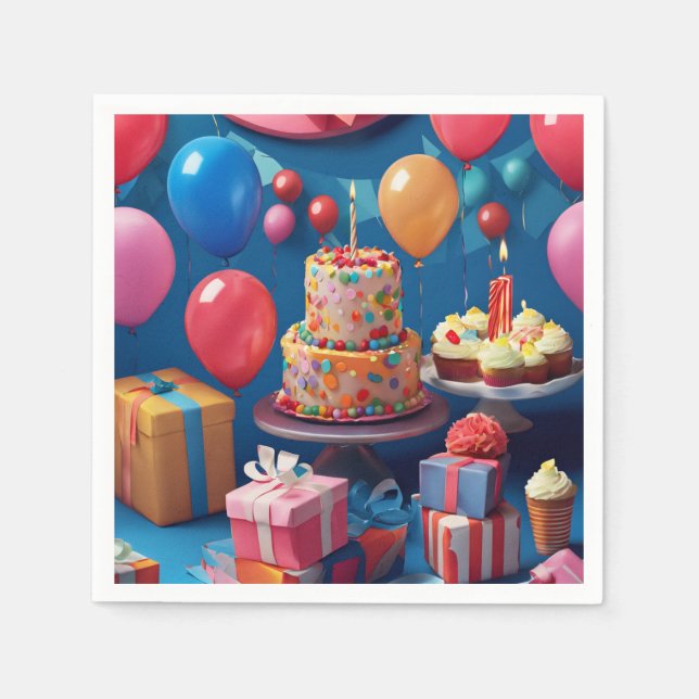 Guardanapo De Papel Aniversário (Frente)