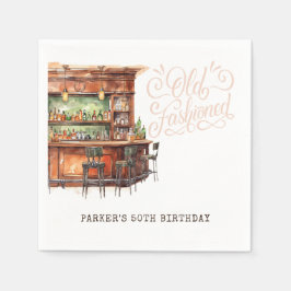 Guardanapo De Papel Aniversário Adulto Fashiado, bar, Qualquer Idade