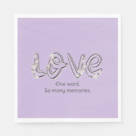 Guardanapo De Papel Aniversário Almond Blossom Texto de Amor