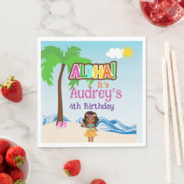 Guardanapo De Papel Aniversário Aloha Luau