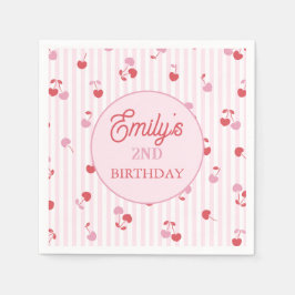 Guardanapo De Papel Aniversário Cereja Doce
