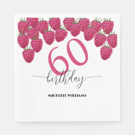 Guardanapo De Papel Aniversário da Caligrafia por Aquarela Rosa